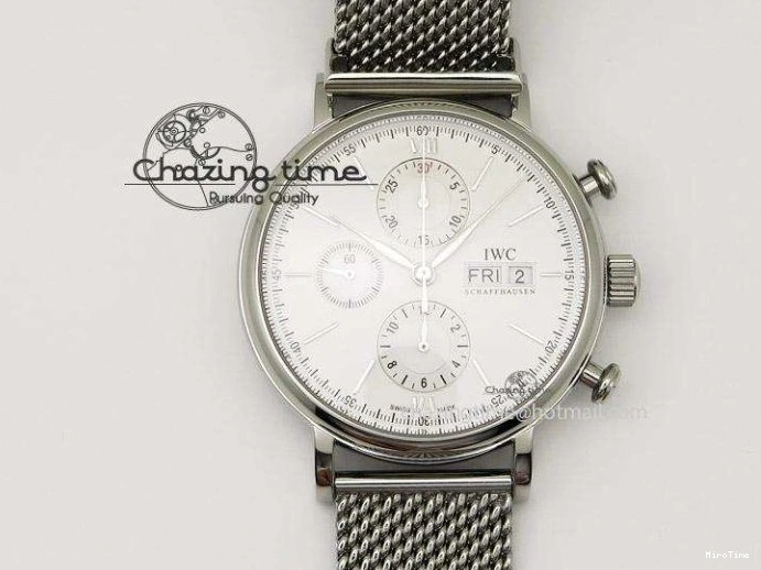 MIROTIME 0512 Youthful Pilot Chrono RG 3878 Gray Dial on Light Brown Leather Strap A 7394